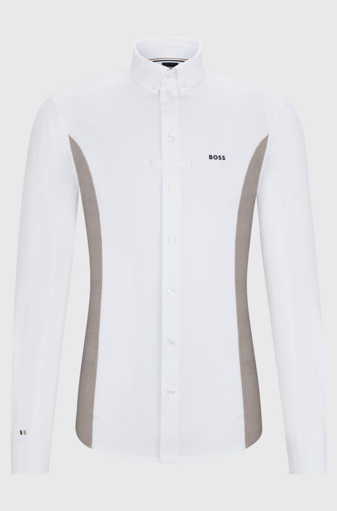 Boss Equestrian Turniershirt Norman LS Side Panel white