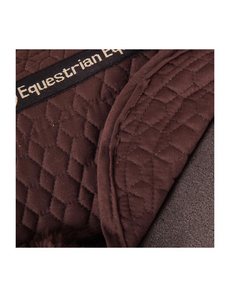 BR Sattelunterlage m. LF 4 Inlays schwarz/natur WB