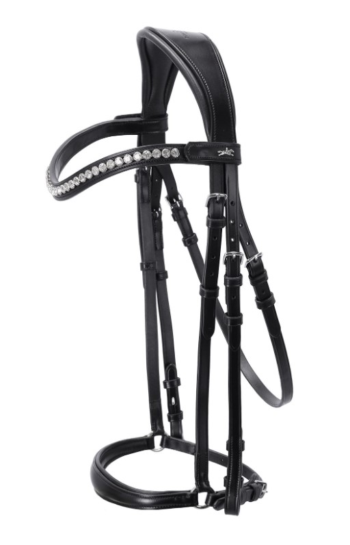Schockemöhle Trense Pisa black/silver WB
