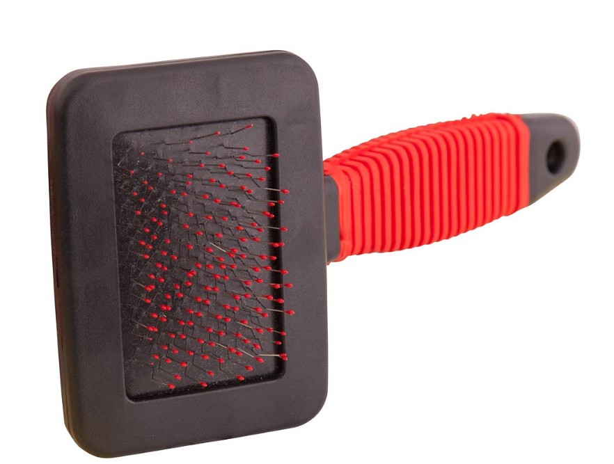 Premiere Reinigungsbürste für Klett schwarz/rot